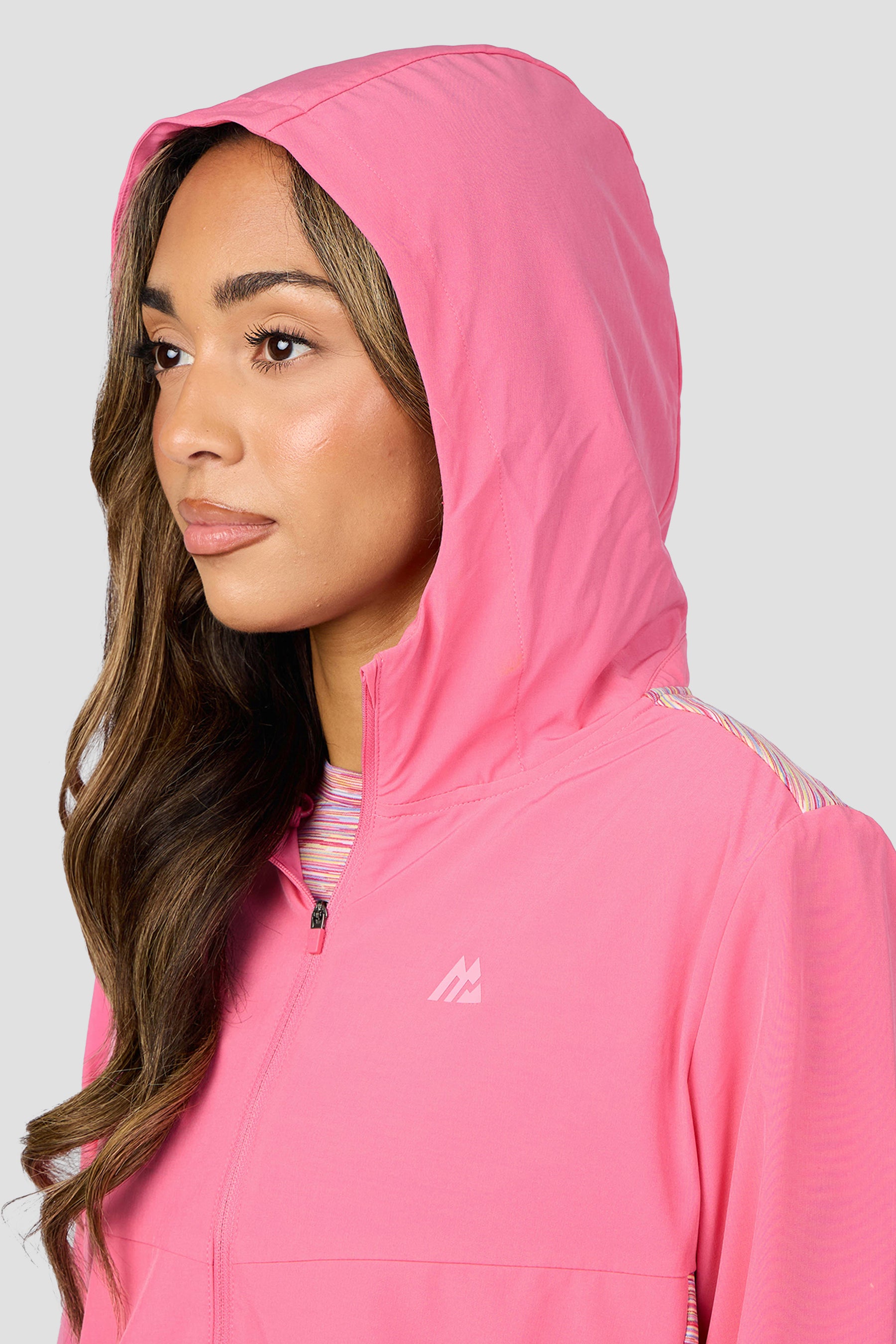 Women's Trail Windbreaker - Pink/Yellow/Lilac/White
