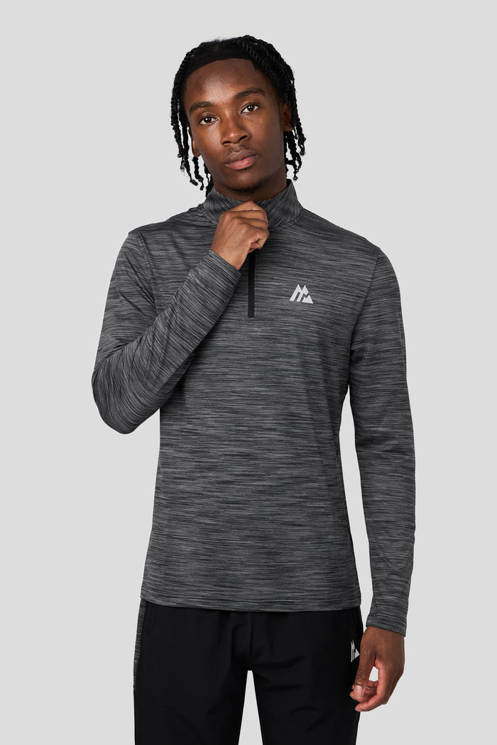 Trail 1/4 Zip - Black/Grey