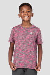 Boys Trail T-Shirt - Grey/Pink Multi