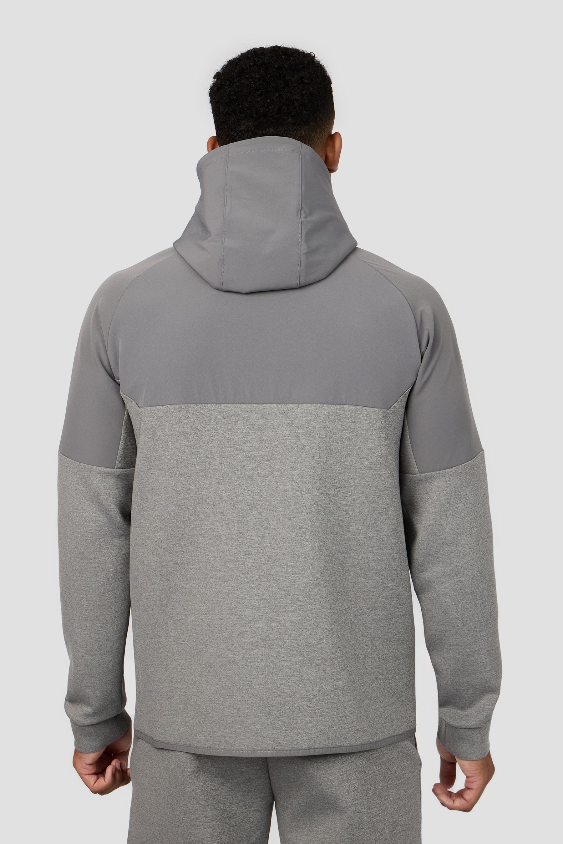 Recover Fleece Hood - Cement Grey