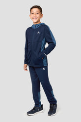 Boys Pace Tracksuit - Midnight Blue/Naval