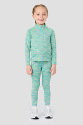 Infant Girl's Trail 1/4 Zip/Legging Set - Green/Blue/Lilac/Pink