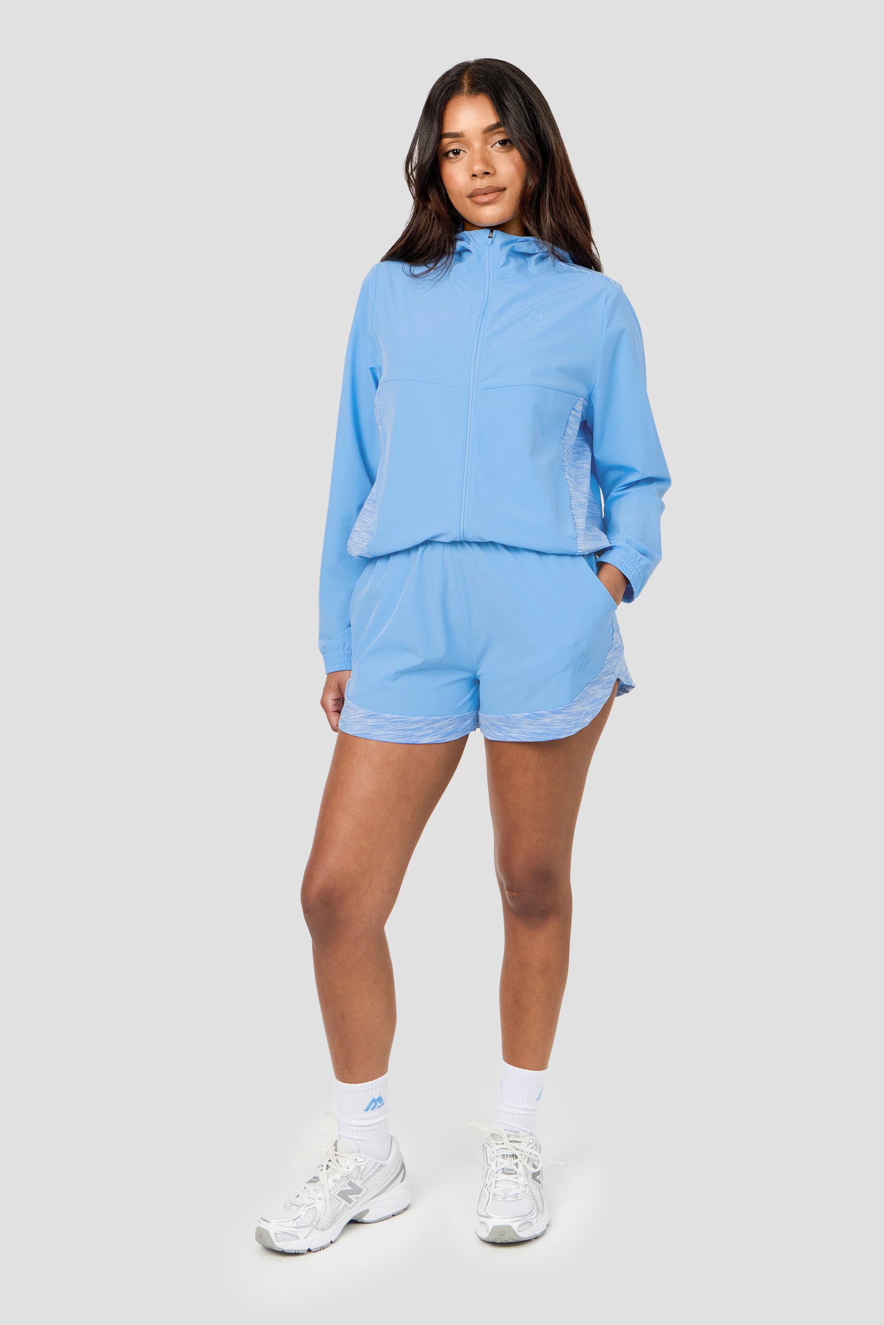 Women's Trail Windbreaker - Light Blue Multi