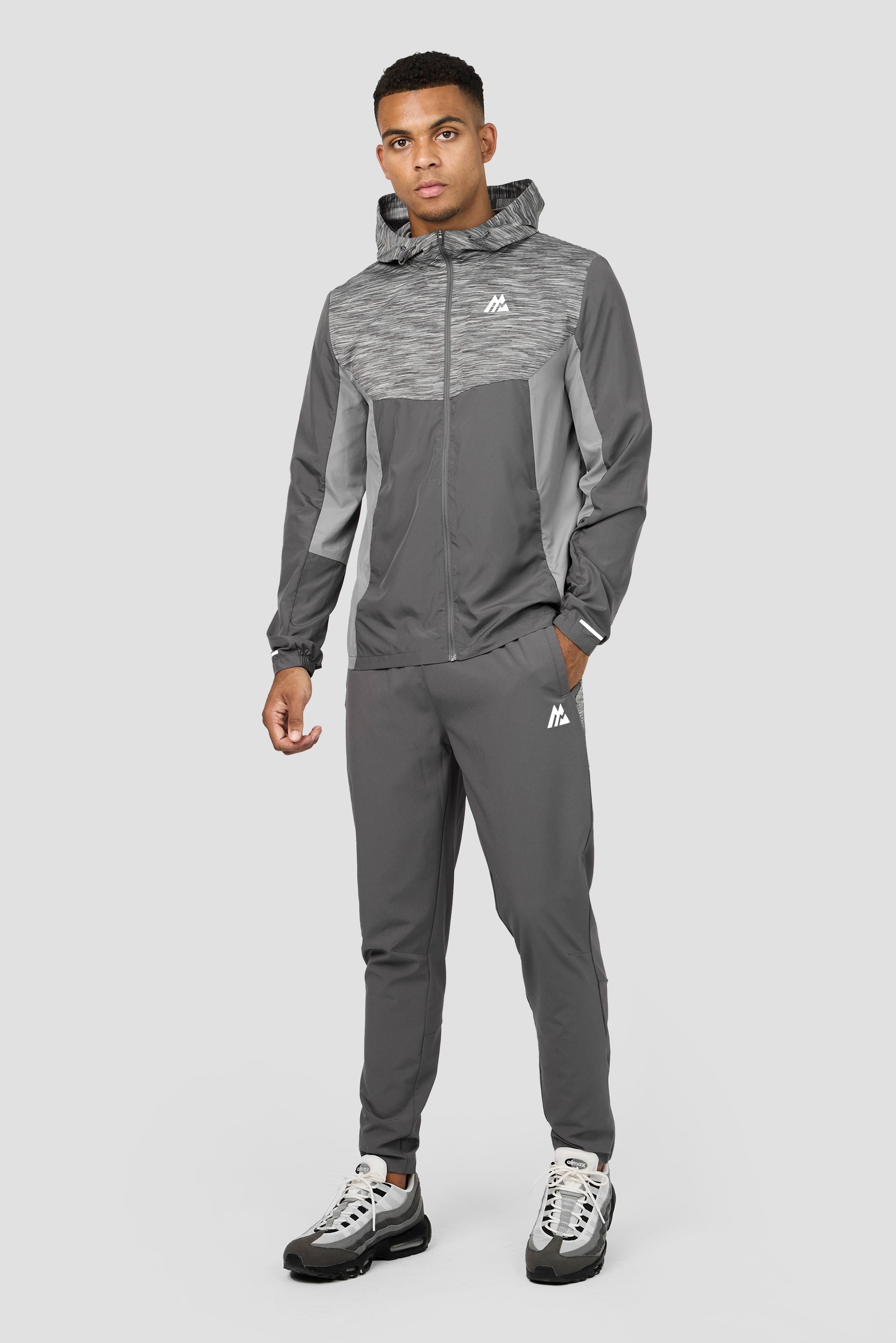 Trail Panel Running Pant - Grey Multi
