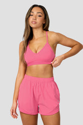 Icon Strappy Bra  - Peony Pink