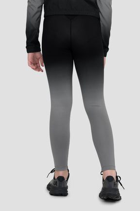 Girls Glow Legging - Black/Winter Sky 