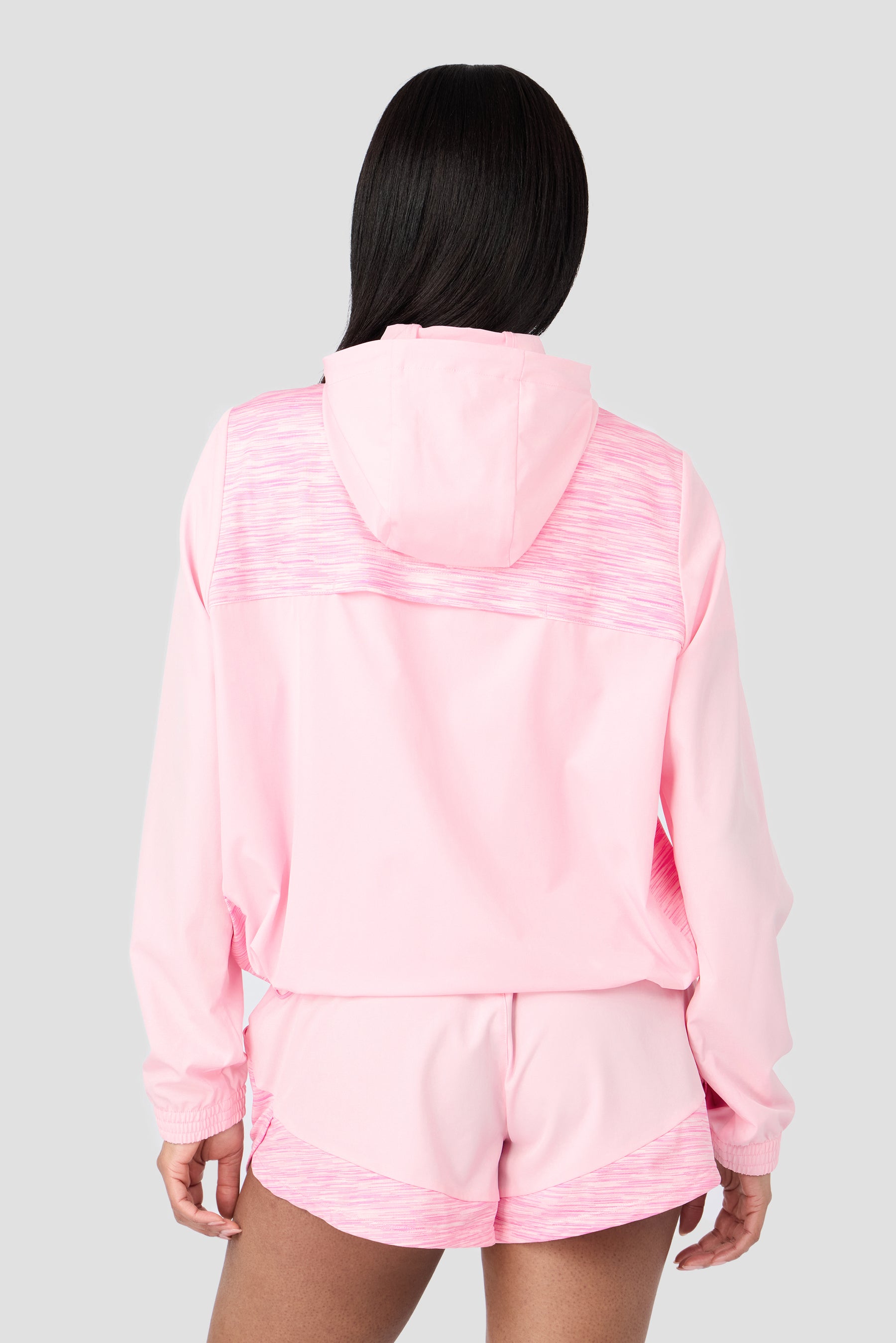 Women's Trail Windbreaker - Soft Pink Multi