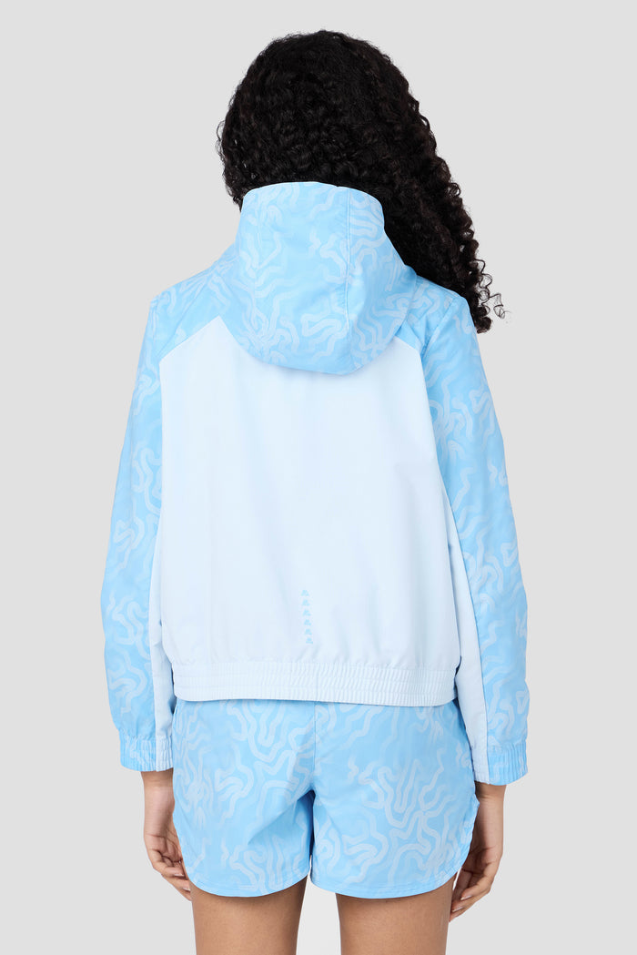 Girls Spin Windbreaker - Misty Blue/Seashell Blue