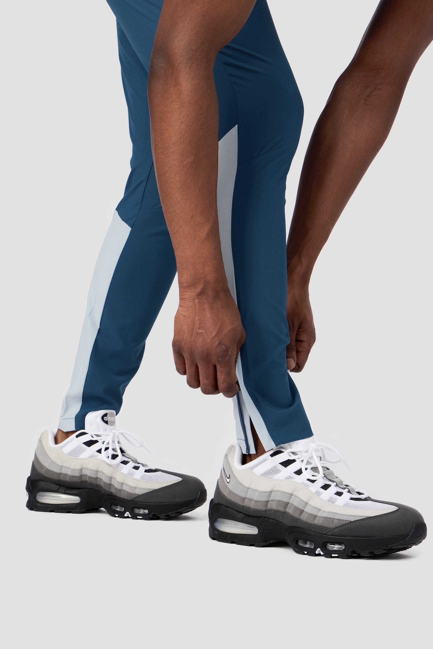 Trail Panel Running Pant - Blue/Light Blue Multi