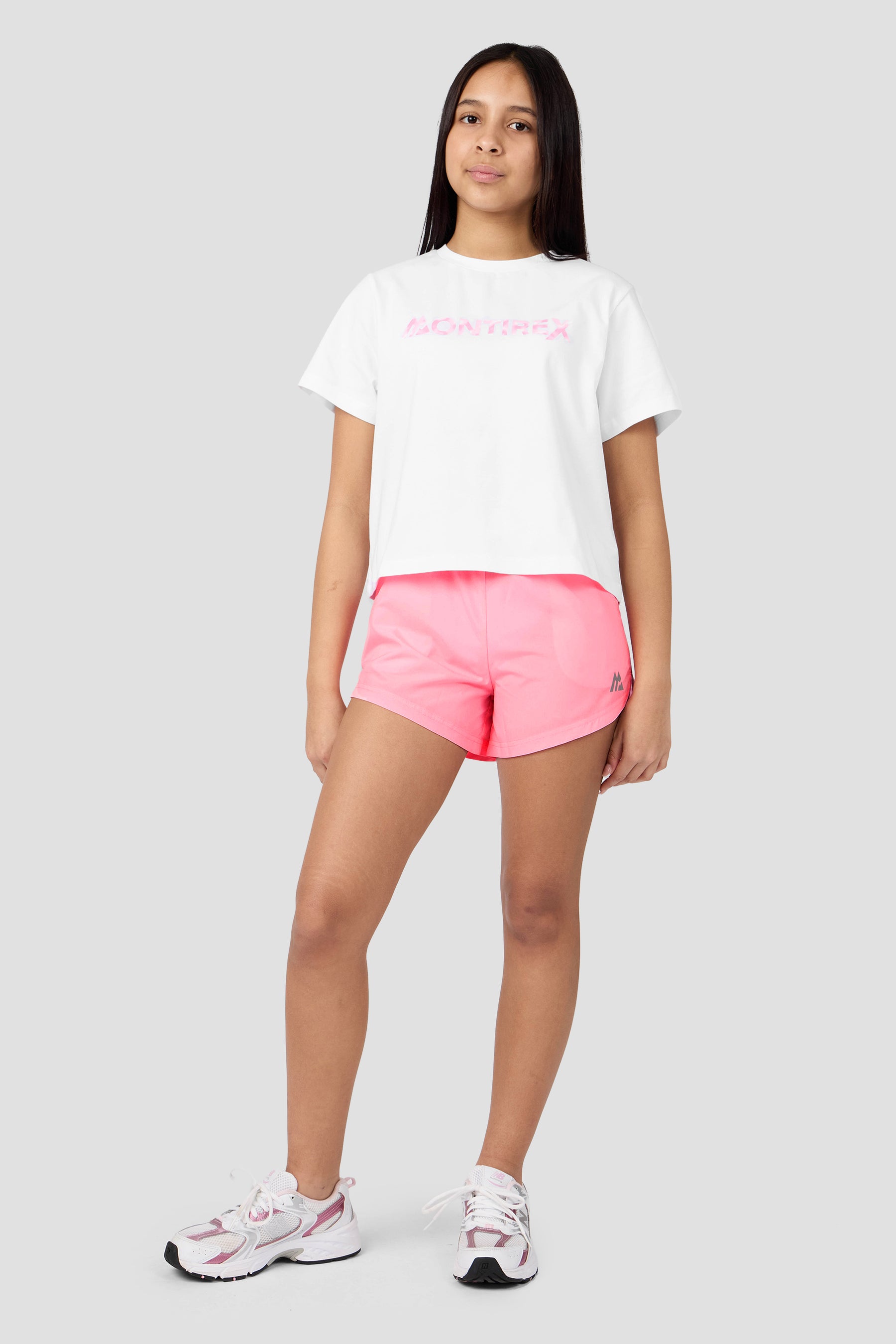 Girls Celeste Woven Short - Candy Floss/Fuchsia/White