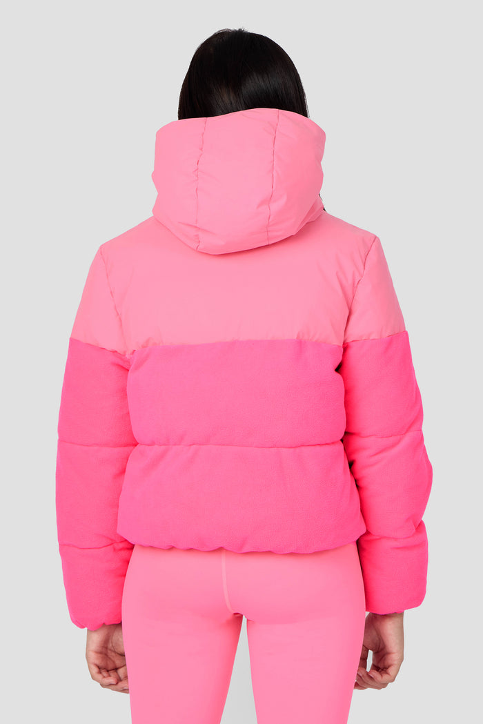Girls Snowbird Jacket - Framboise/Neon Pink