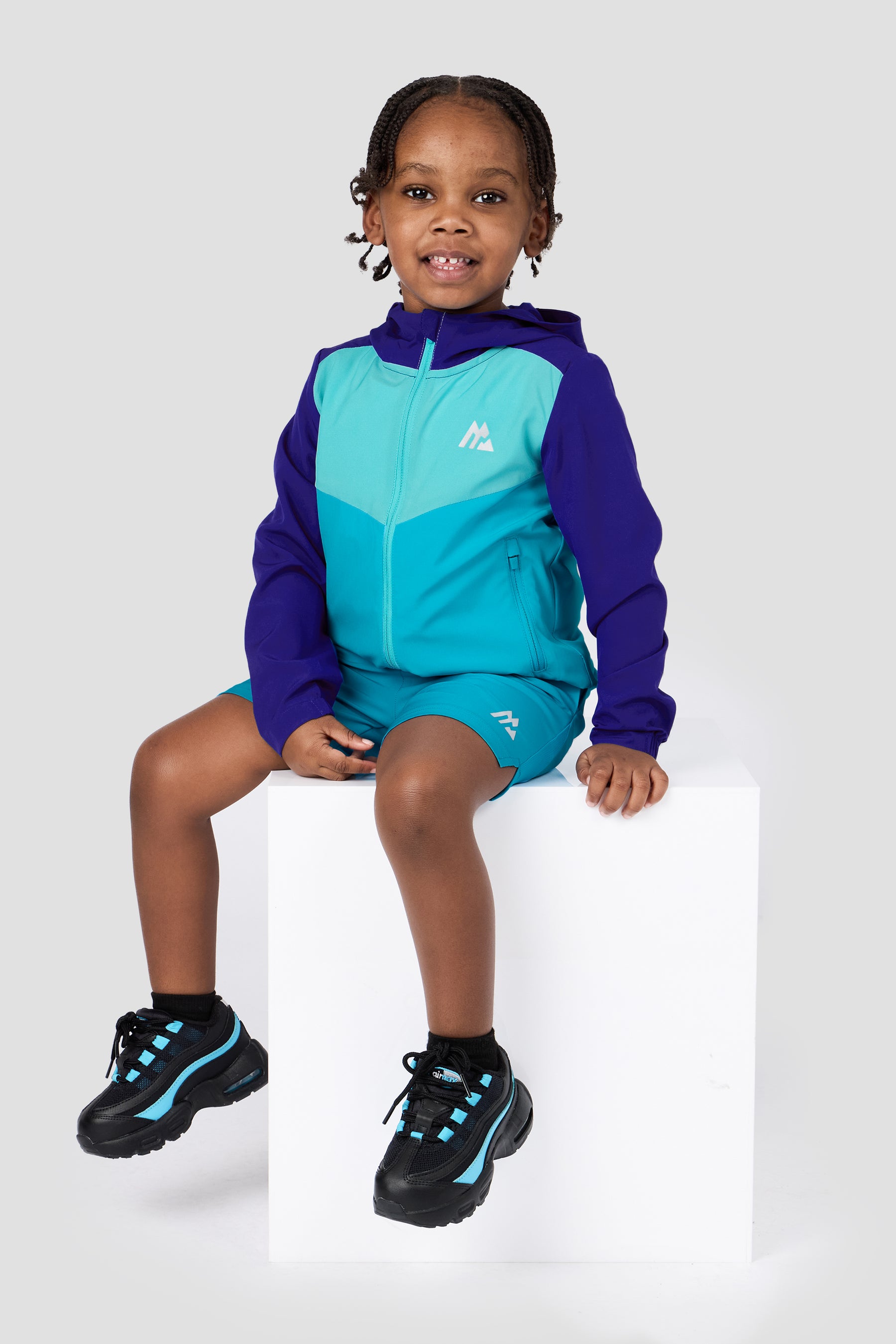 Infant Boys Velocity 2.0 Windbreaker - Marine Blue/Neon Blue/Maya Blue