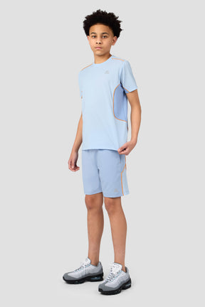 Boys Chroma T-Shirt - Summer Mist/Cloudy Blue/Tangerine Glow