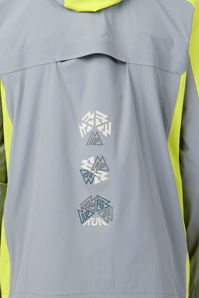 MTX Run Turbo Jacket - Platinum Grey/Electric Lime