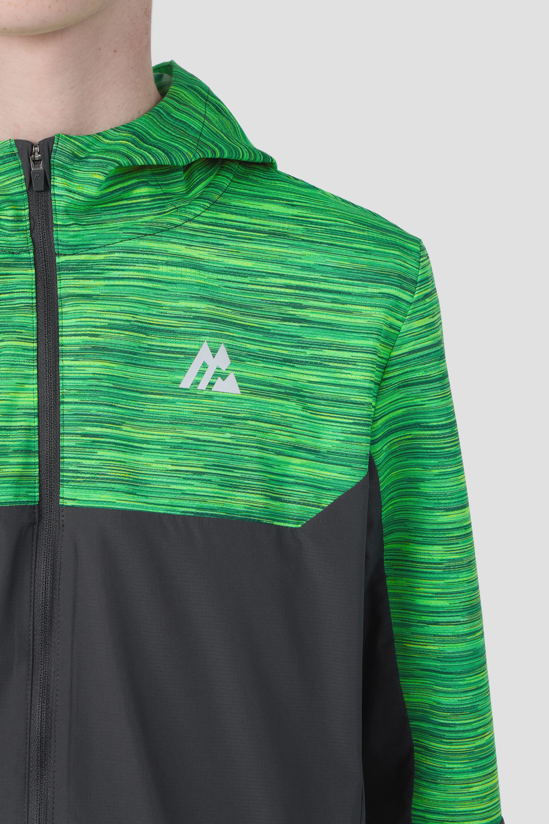 Boys Trail 2.0 Windbreaker - Grey/Green Multi