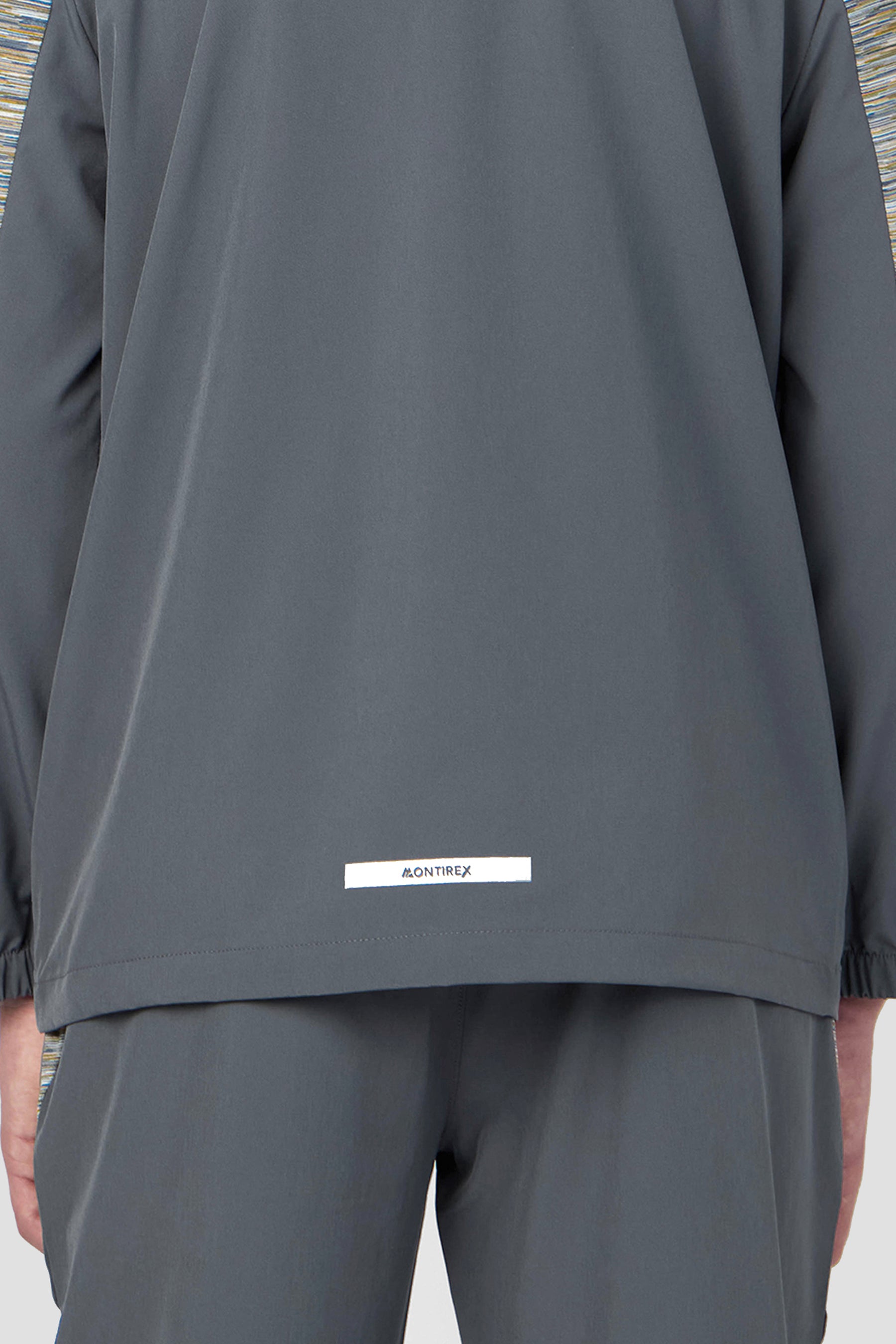 Boys Trail Windbreaker - Grey/Blue/Orange