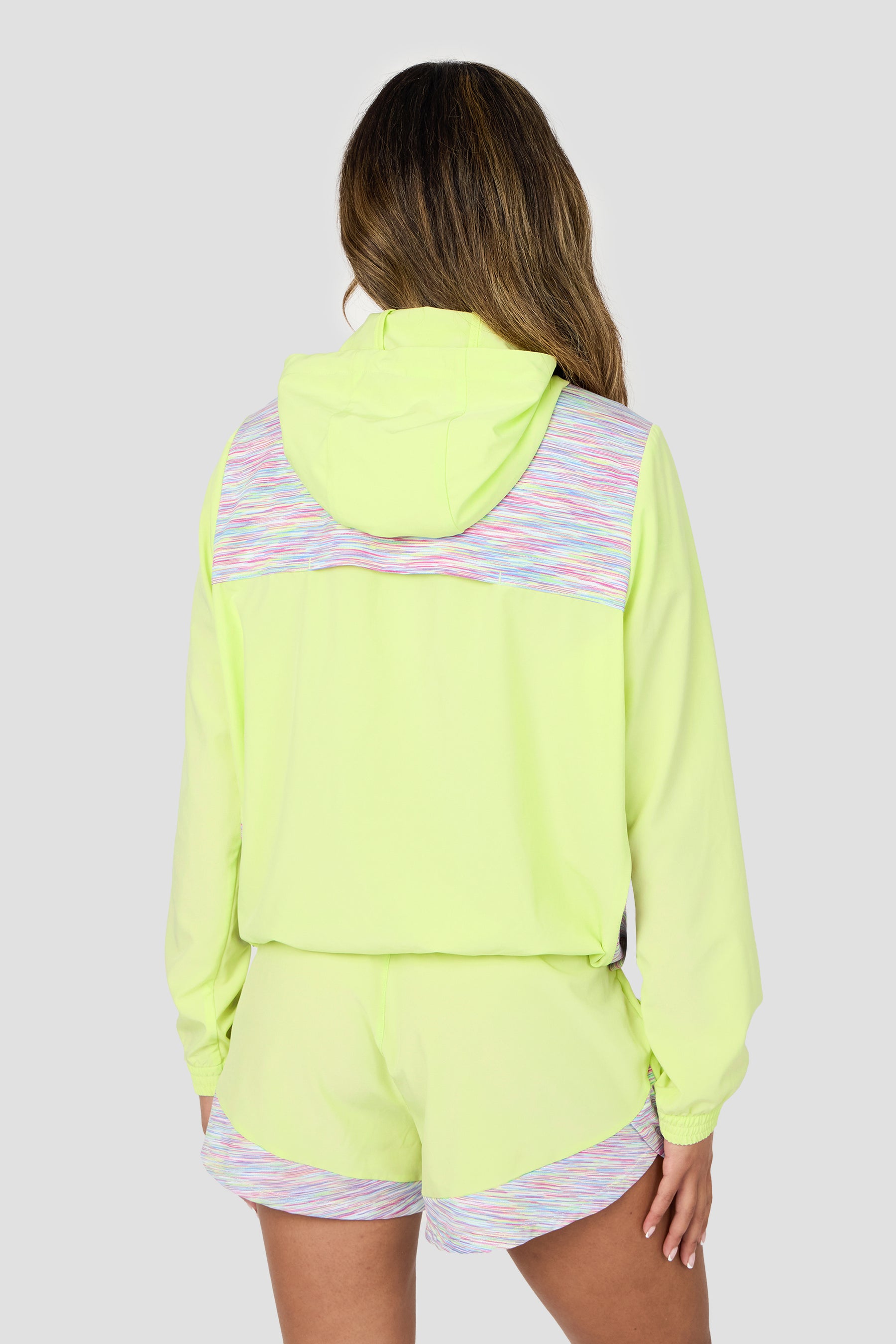 Women's Trail Windbreaker - Yellow/Pink/Blue