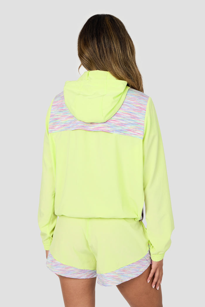 Women's Trail Windbreaker - Yellow/Pink/Blue