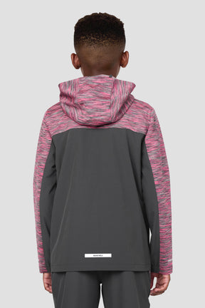 Boys Trail Windbreaker - Grey/Pink Multi