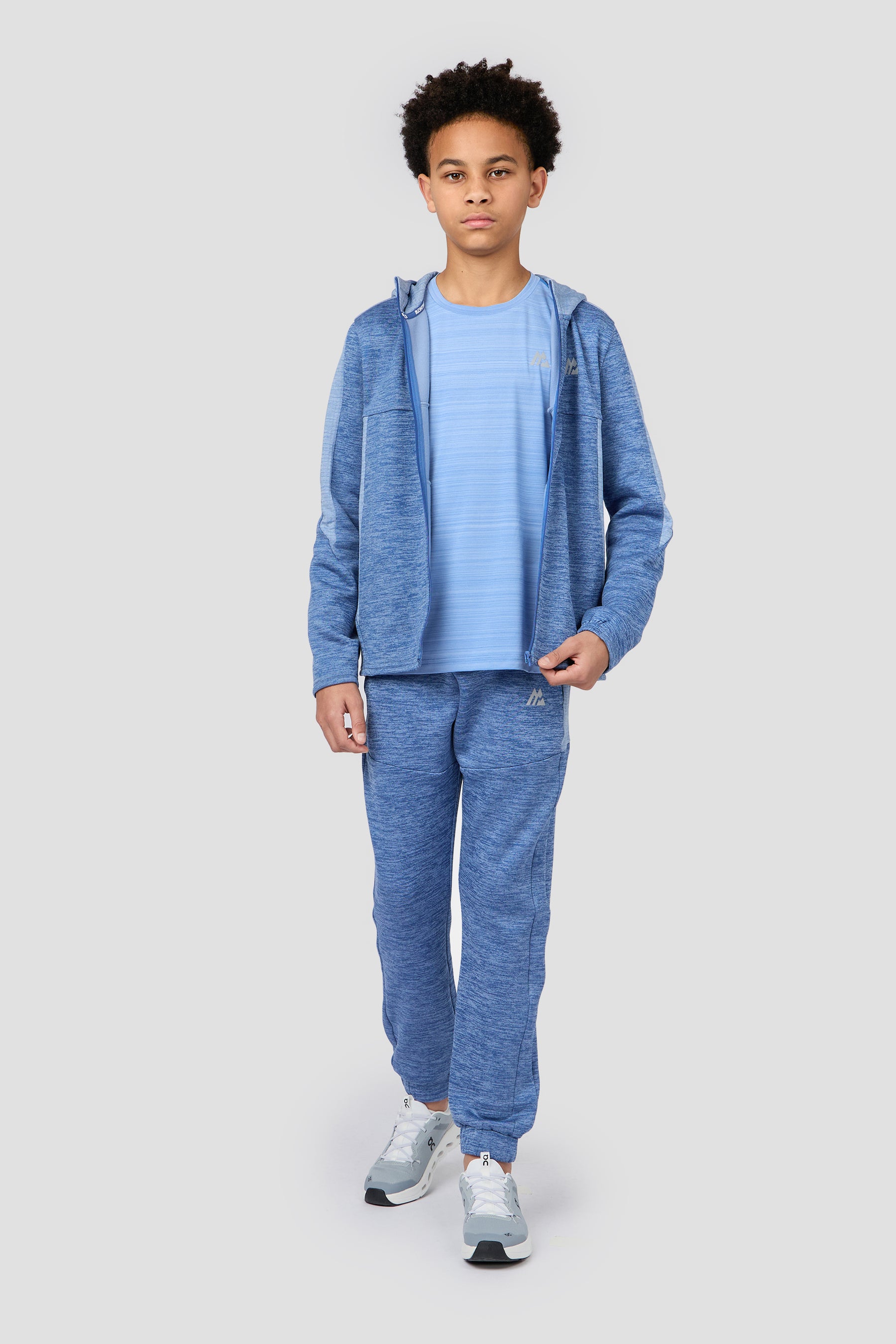 Boys Drift T-Shirt - Cloudy Blue/Charcoal Blue