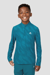 Boys Thera 1/4 Zip - Atlantic/Aisen/Duck Blue