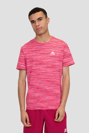 Trail T-Shirt - Raspberry/White