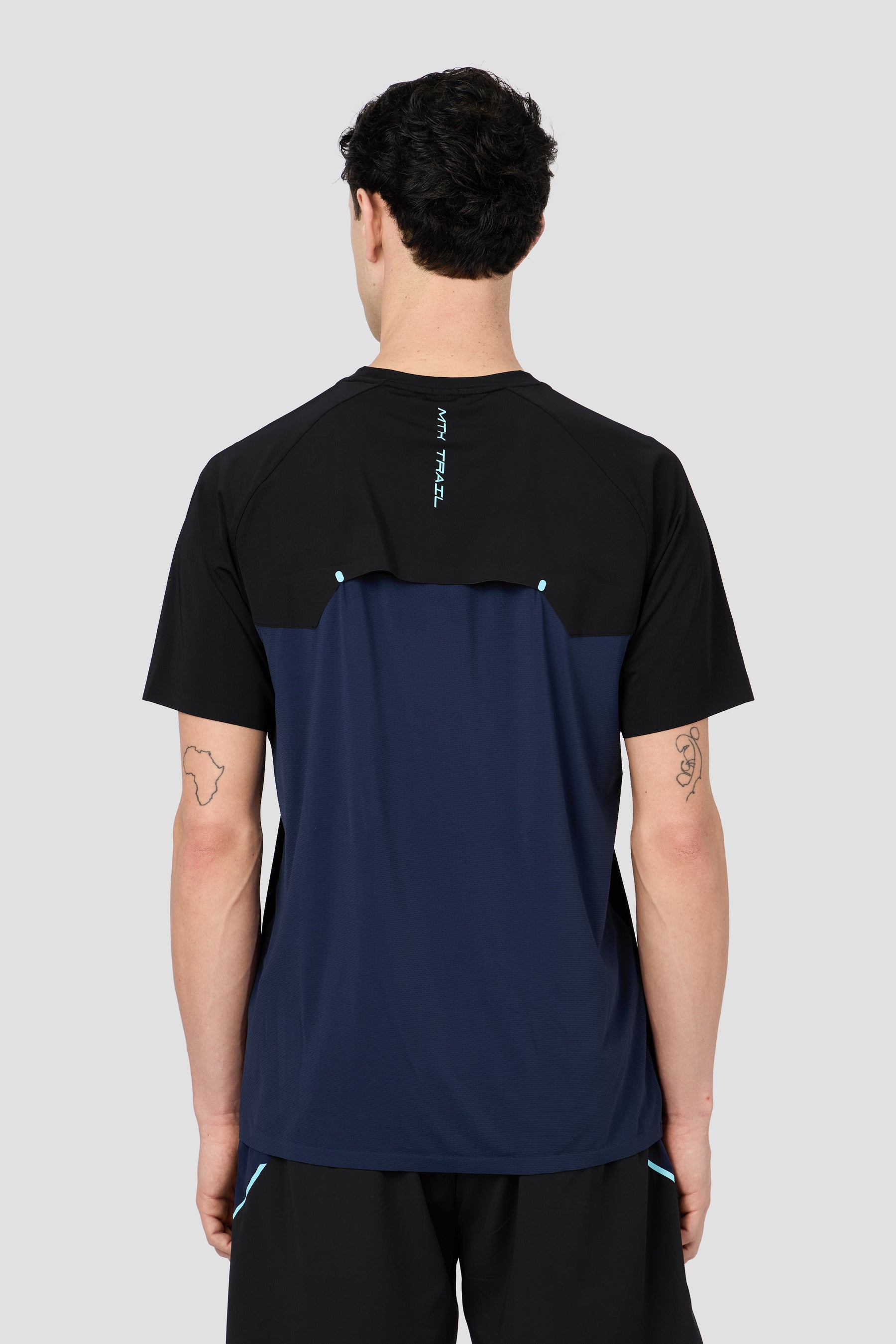 MTX Trail Traction T-Shirt - Black/Midnight Blue