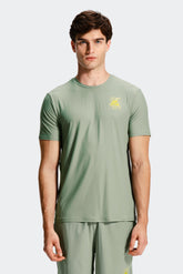 Frequency T-Shirt - Green Slate/Citrus