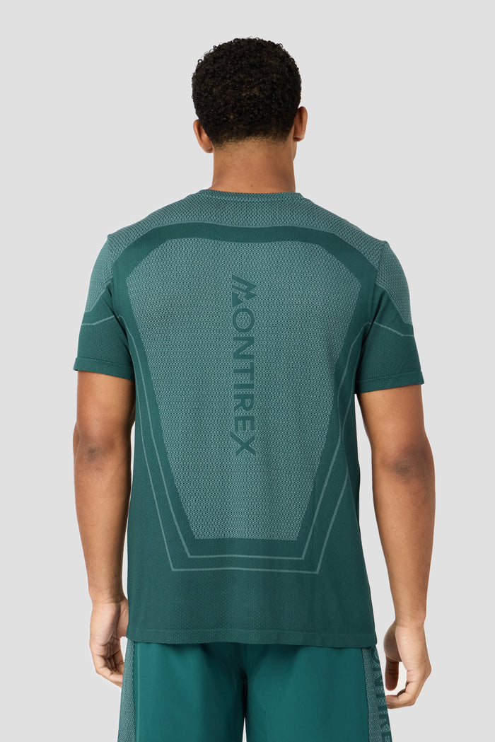 Pulse Seamless T-Shirt - Ocean Abyss/Steel Teal