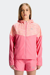 Girls Trail Windbreaker - Pink/White/Yellow