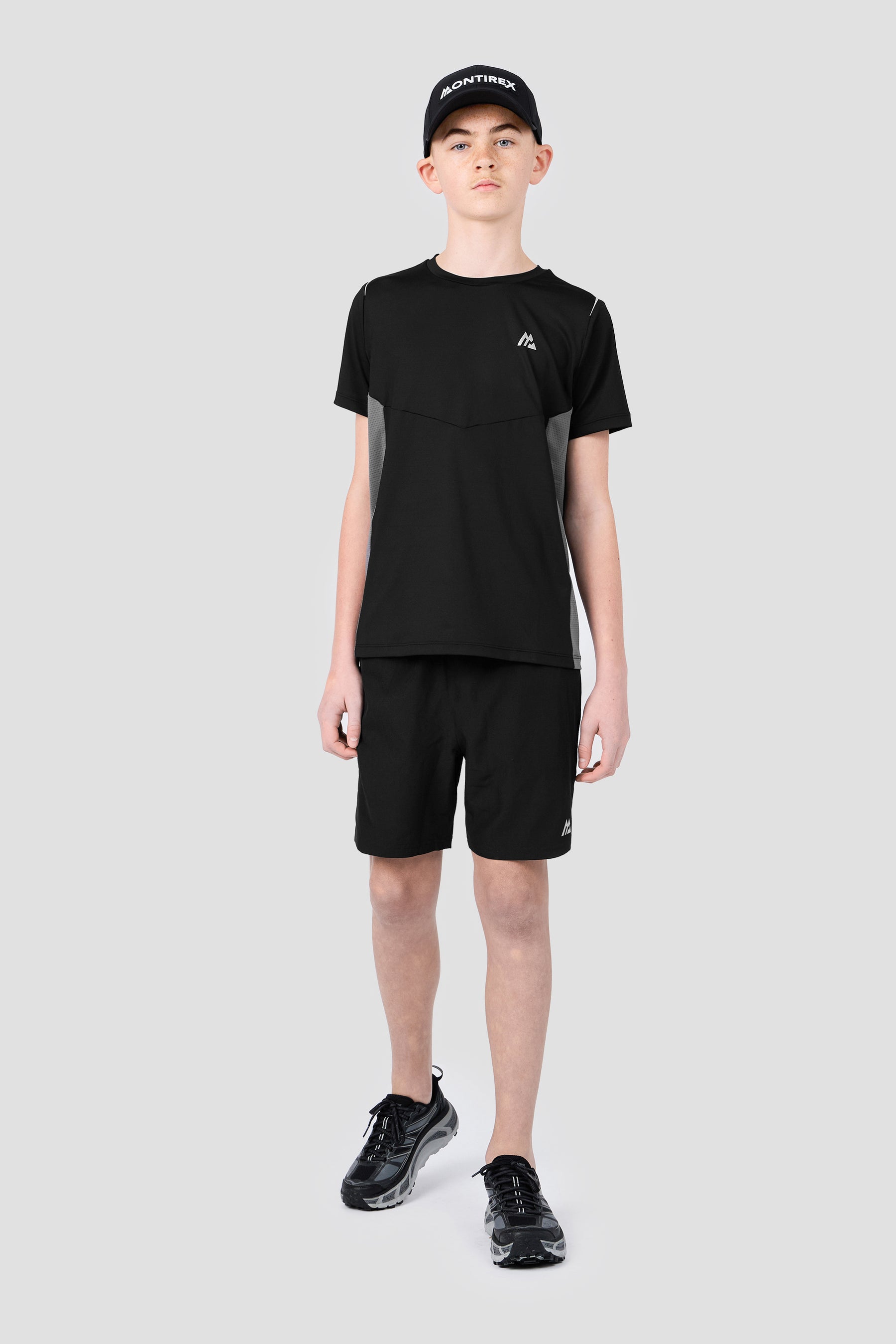 Boys Scope T-Shirt - Black/Cement Grey