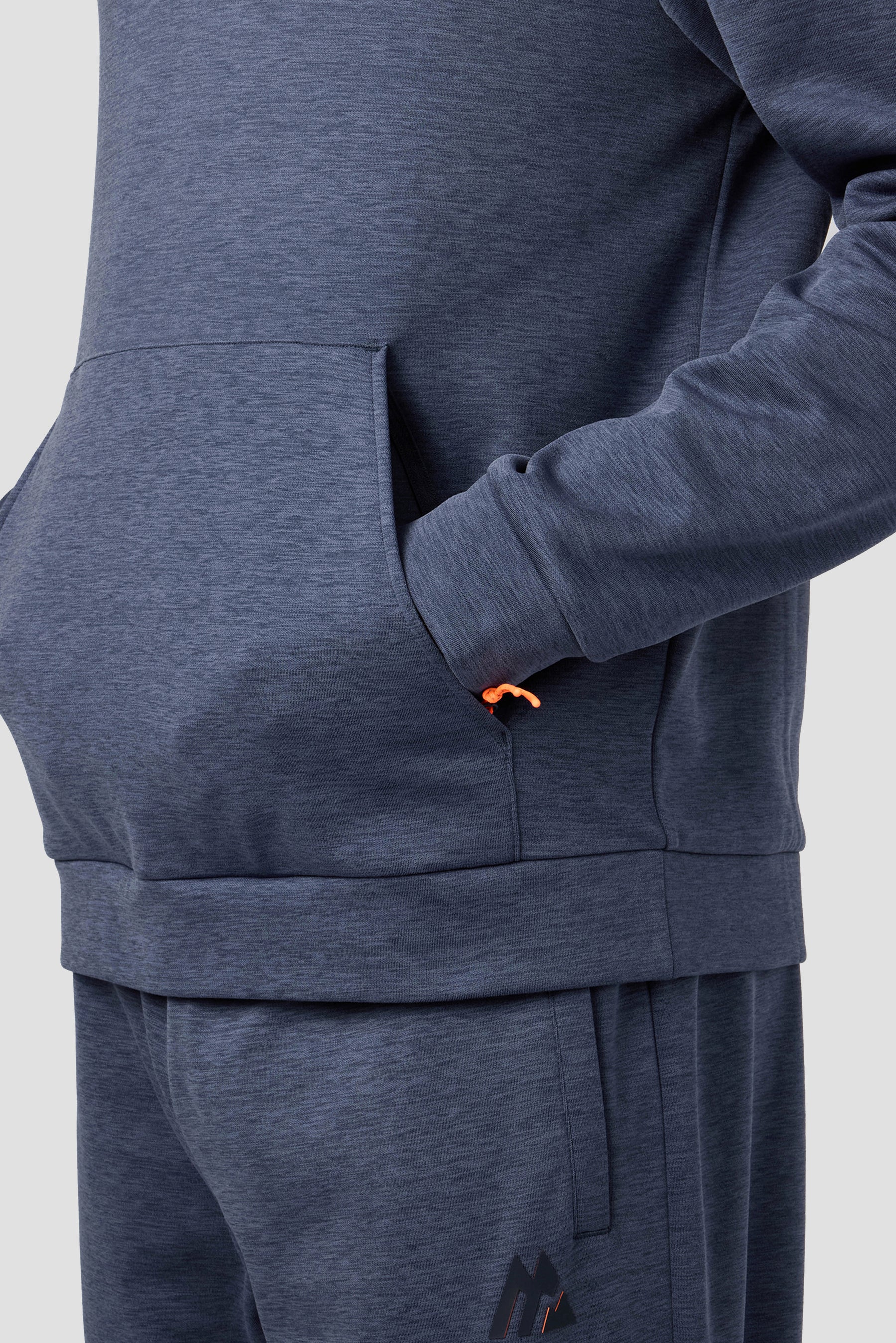 Rapid Fleece Hood - Midnight Blue Marl