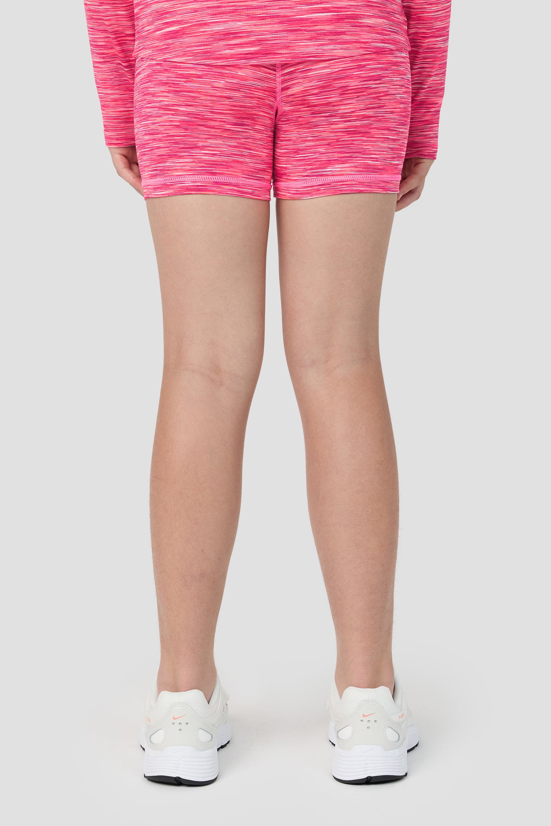 Girls Trail Icon Cycling Shorts - Fuschia/White