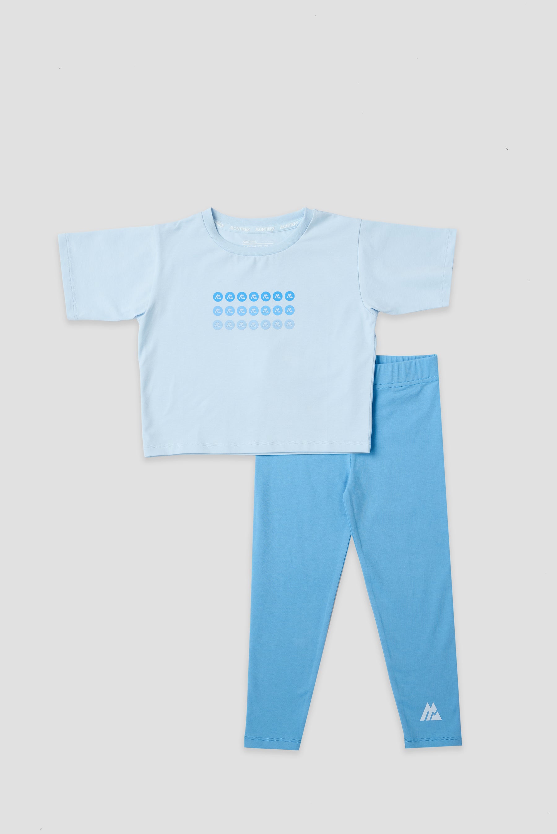 Infant Girls Spark T-Shirt/Legging - Misty Blue/Blue Blossom