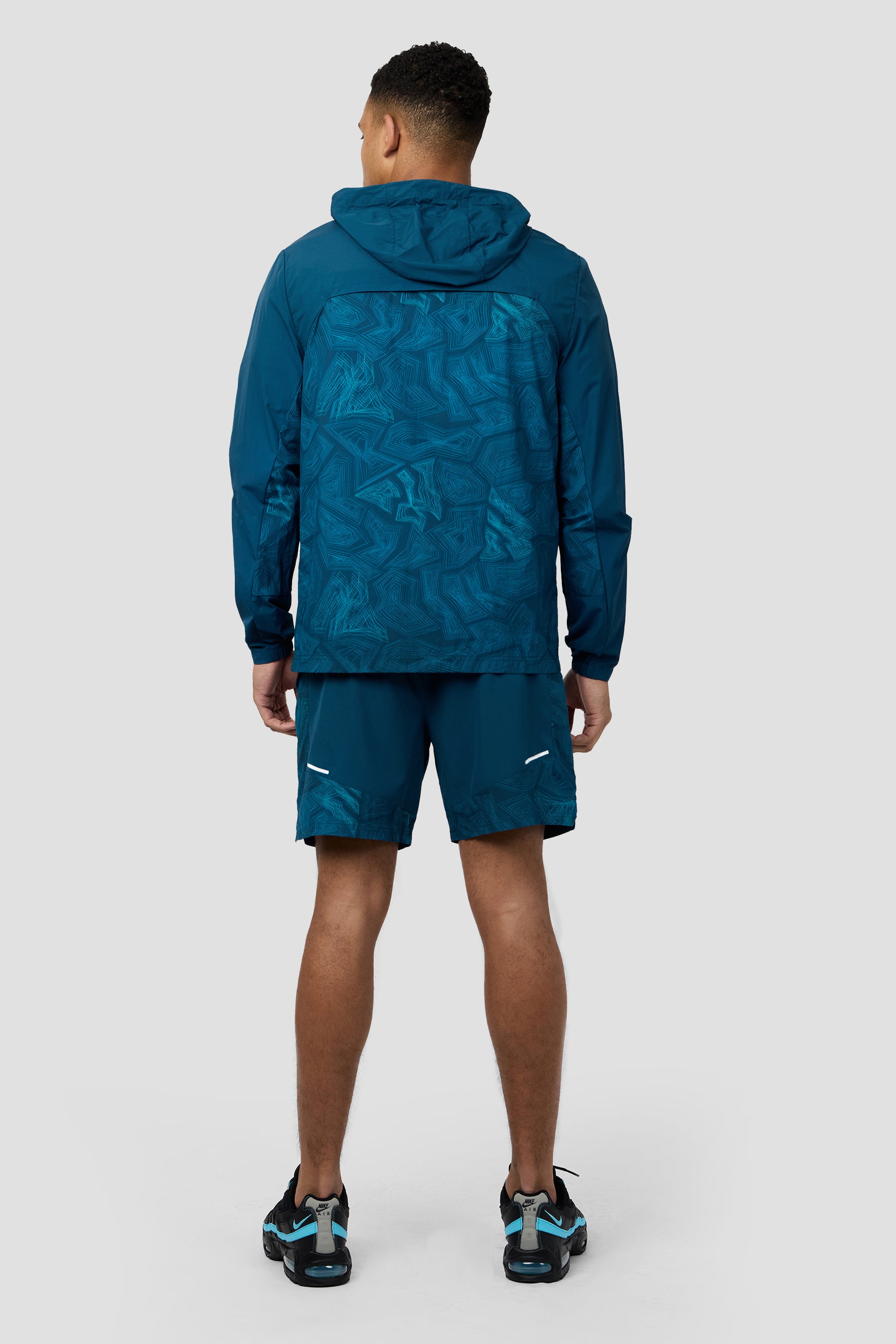 Geo M Print Windbreaker - Abyssal
