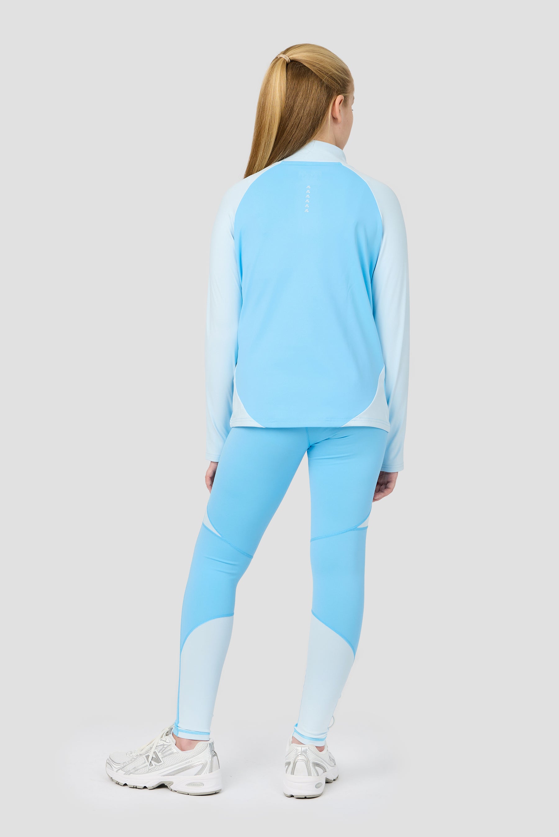 Girls Dash Legging - Seashell Blue/Misty Blue