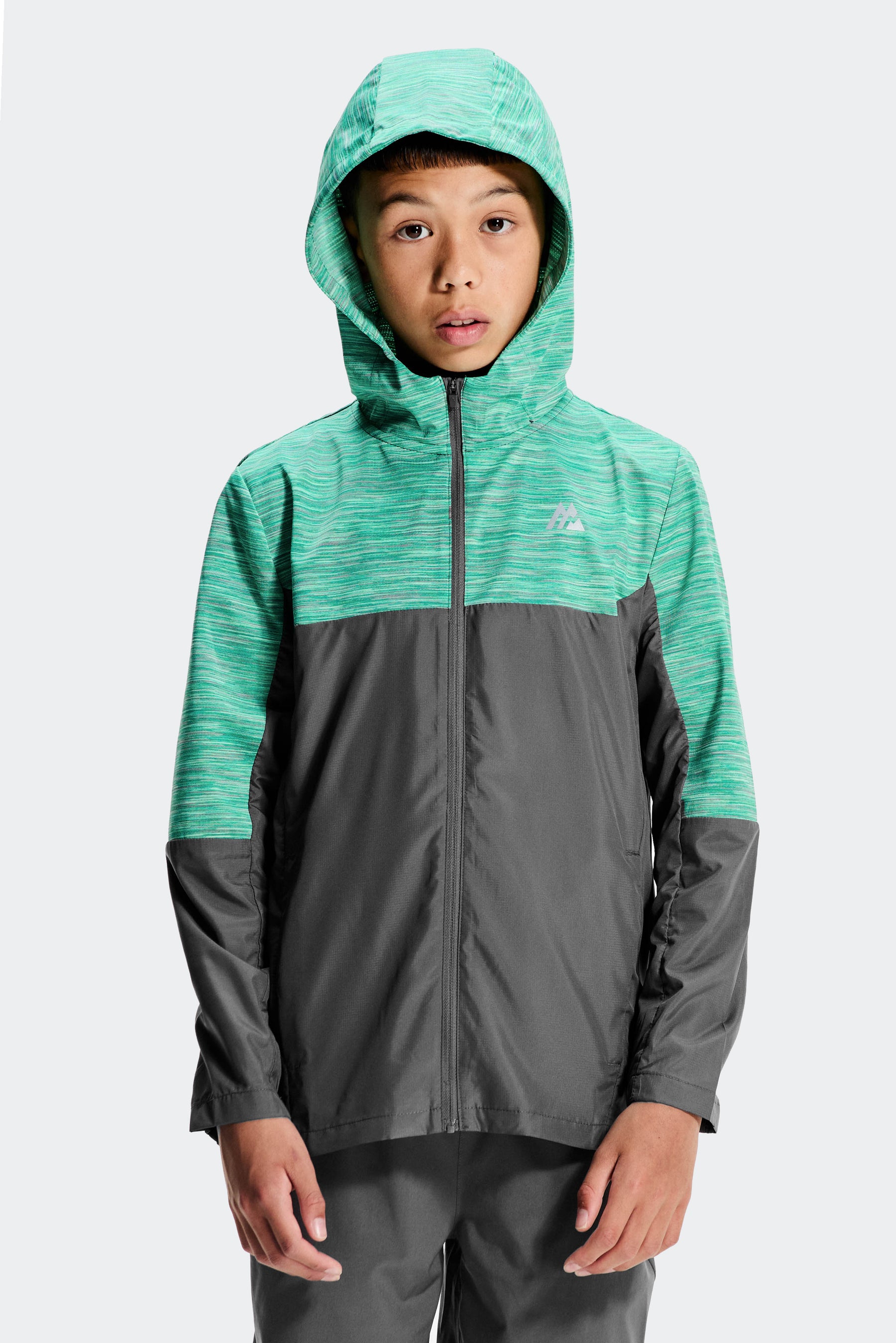 Boys Trail 2.0 Windbreaker - Grey/Jade