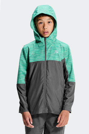 Boys Trail 2.0 Windbreaker - Grey/Jade