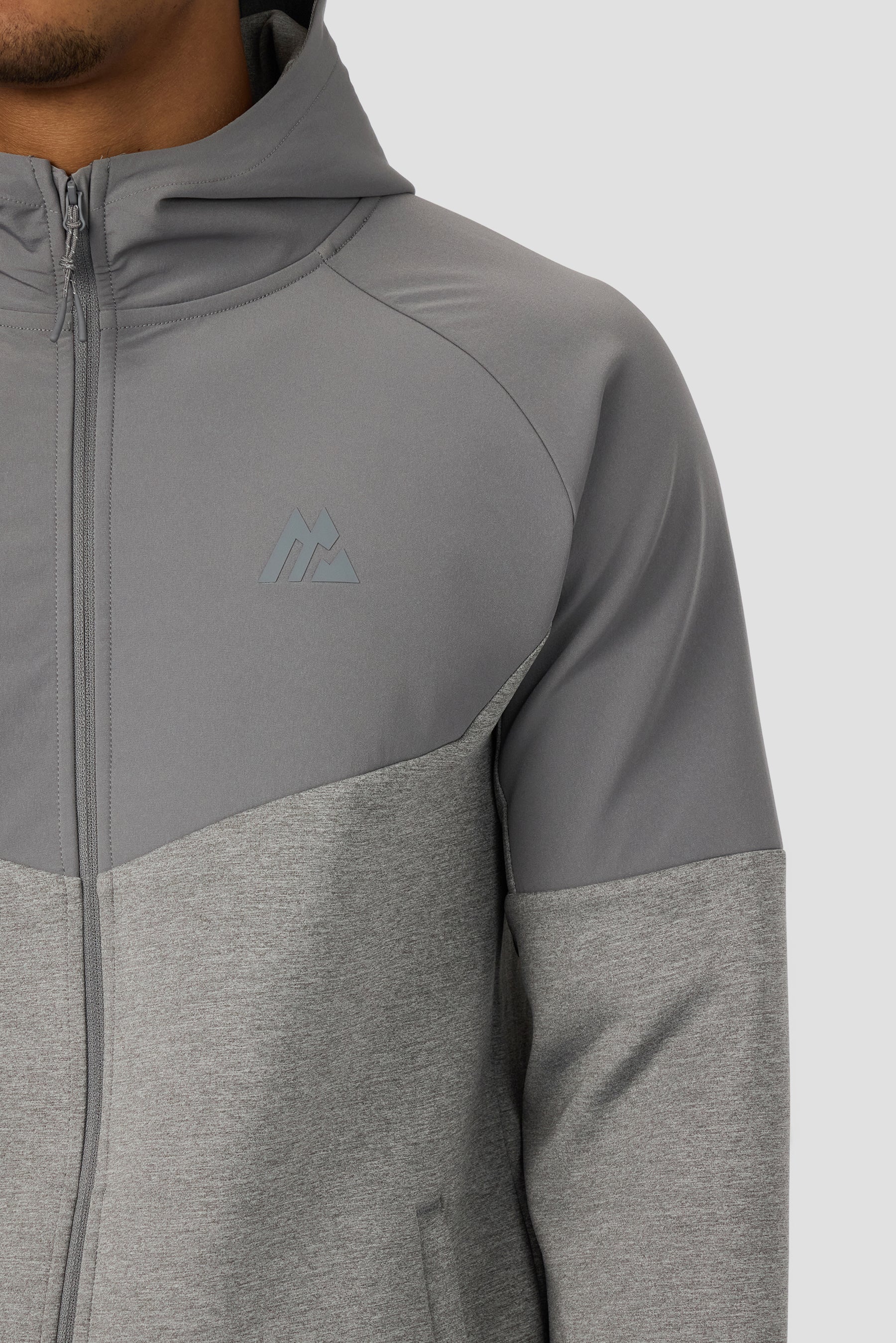 Recover Fleece Hood - Cement Grey