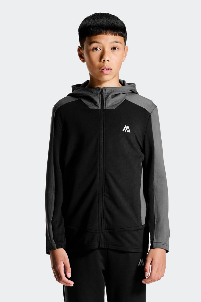 Boys Carbon Hood - Black/Asphalt 