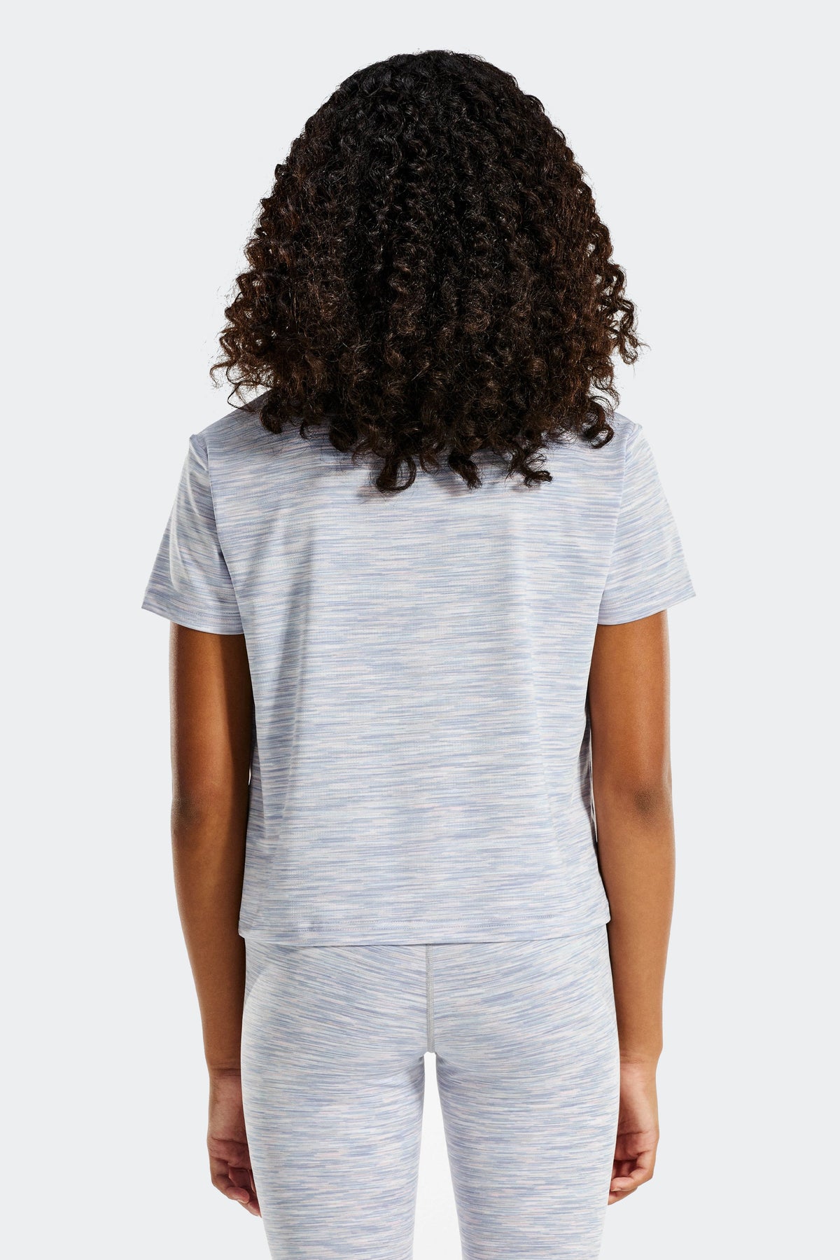 Girls Trail Box T-Shirt - Grey/Blue/Pink/White