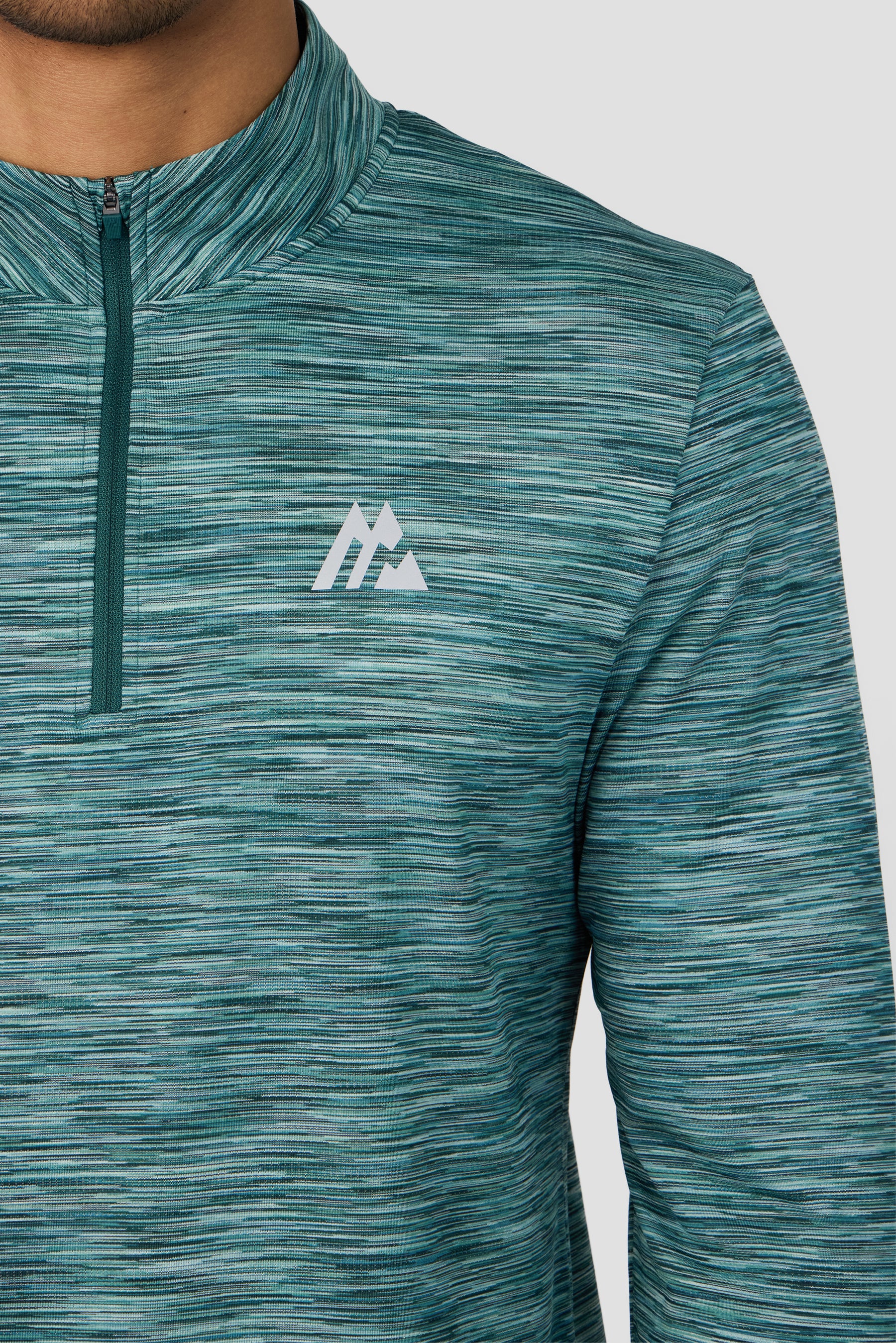 Trail 2.0 1/4 Zip - Light Teal Multi