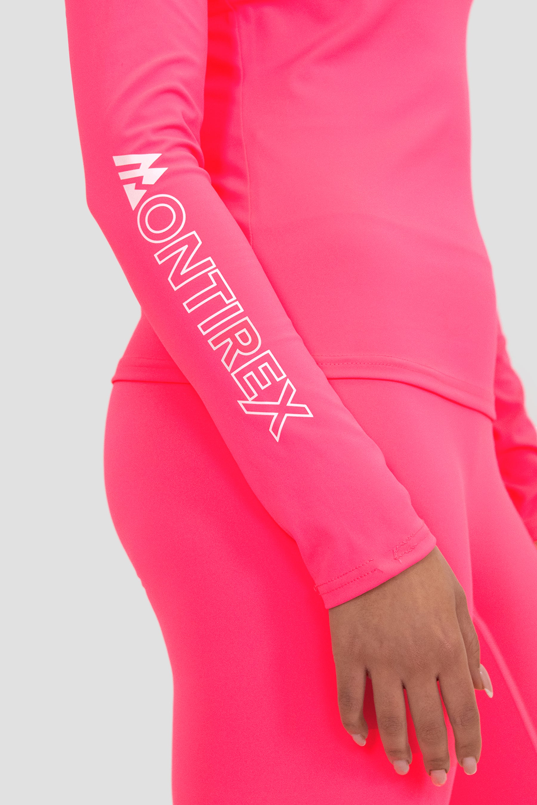 Limit 1/4 Zip - Neon Pink/Silk Pink