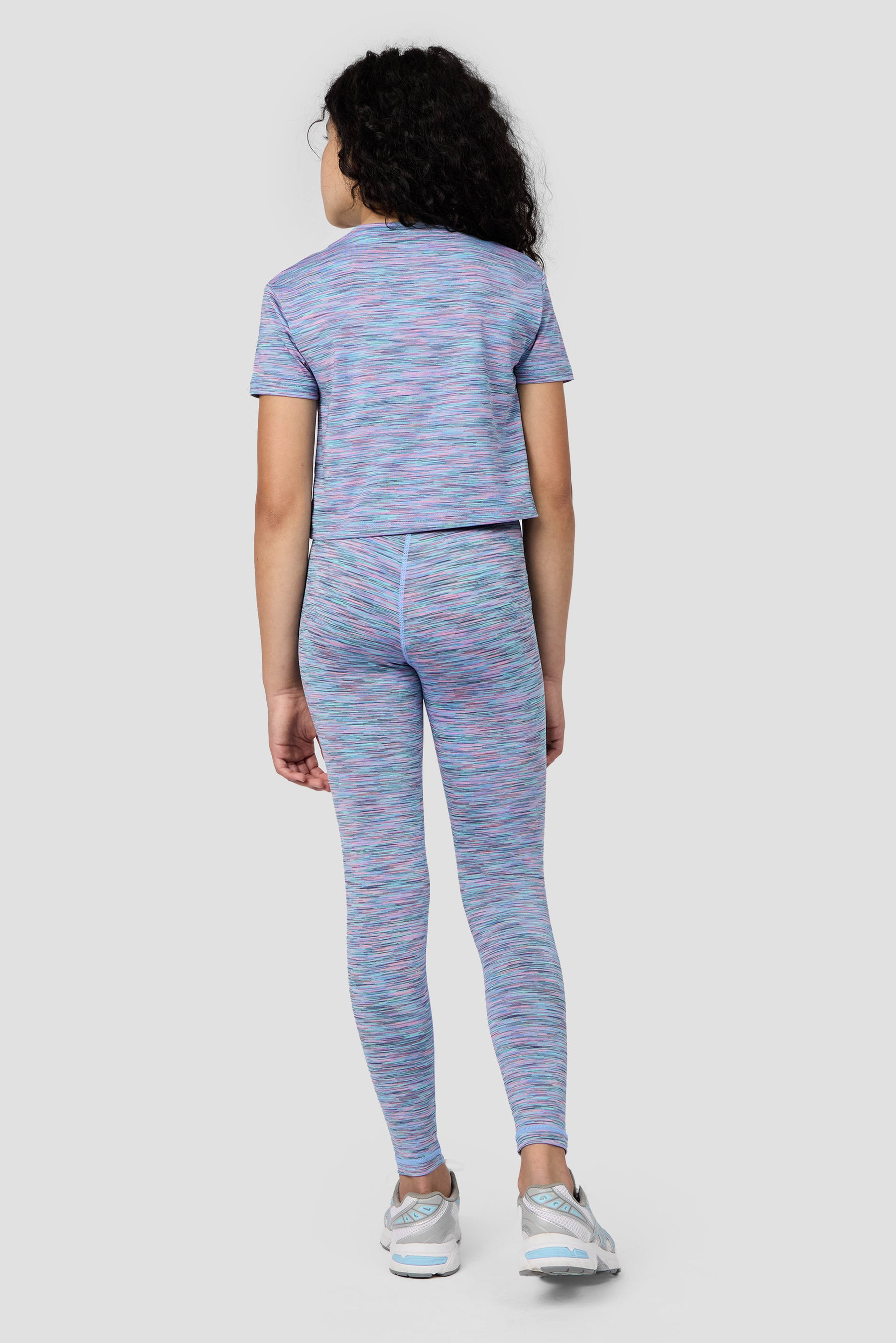 Girls Trail Box T-Shirt - Blue/Lilac Multi