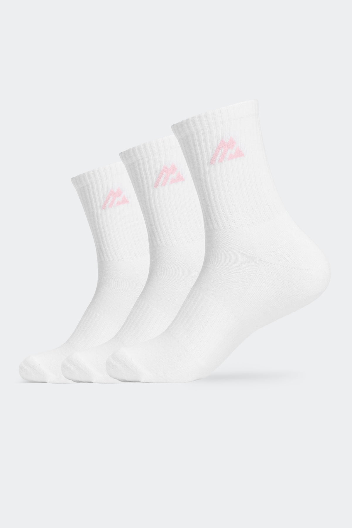 Women's Crew Sock 3 Pack - White/Fairy Dust