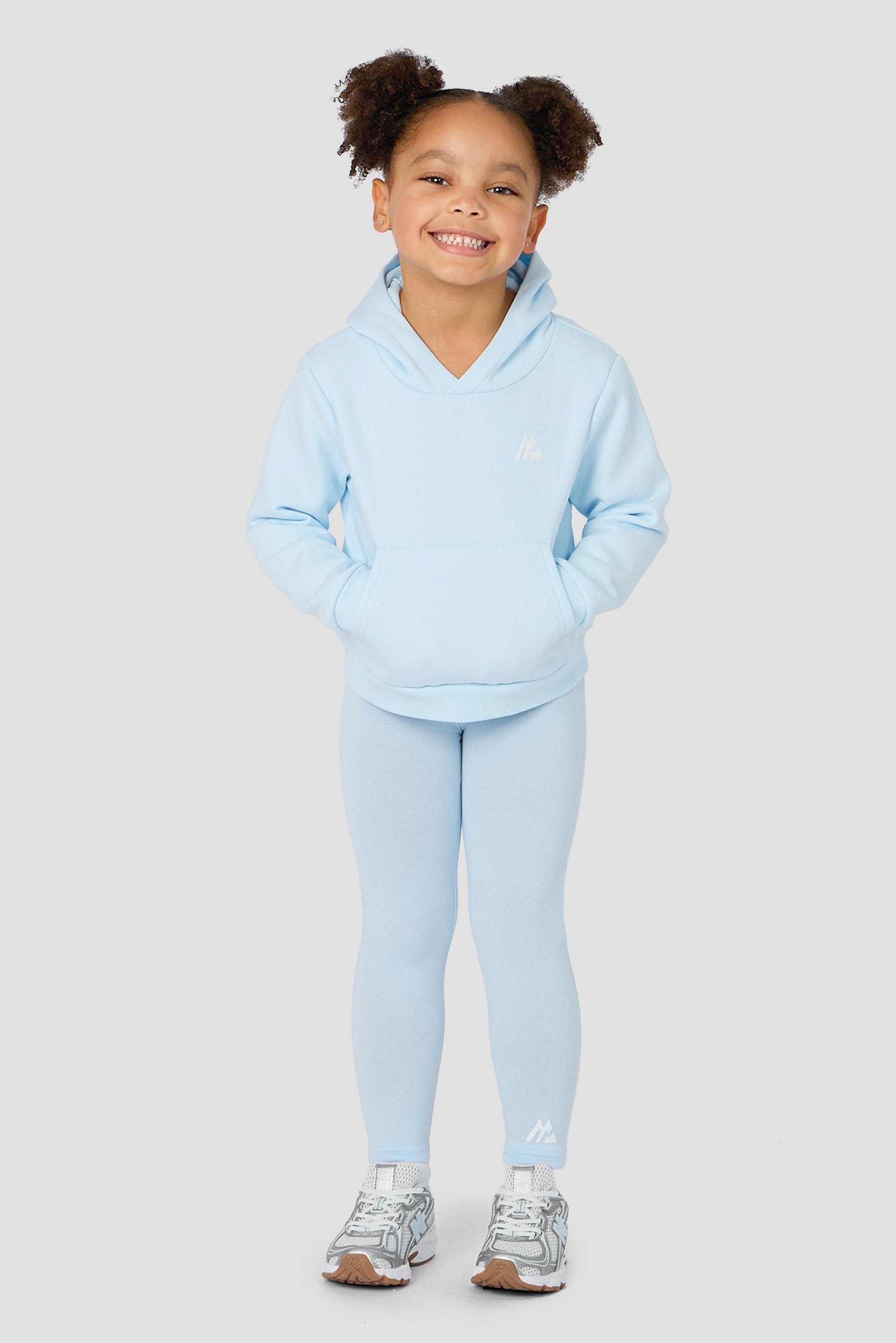Infant Girls Joy Hood and Legging Set - Misty Blue