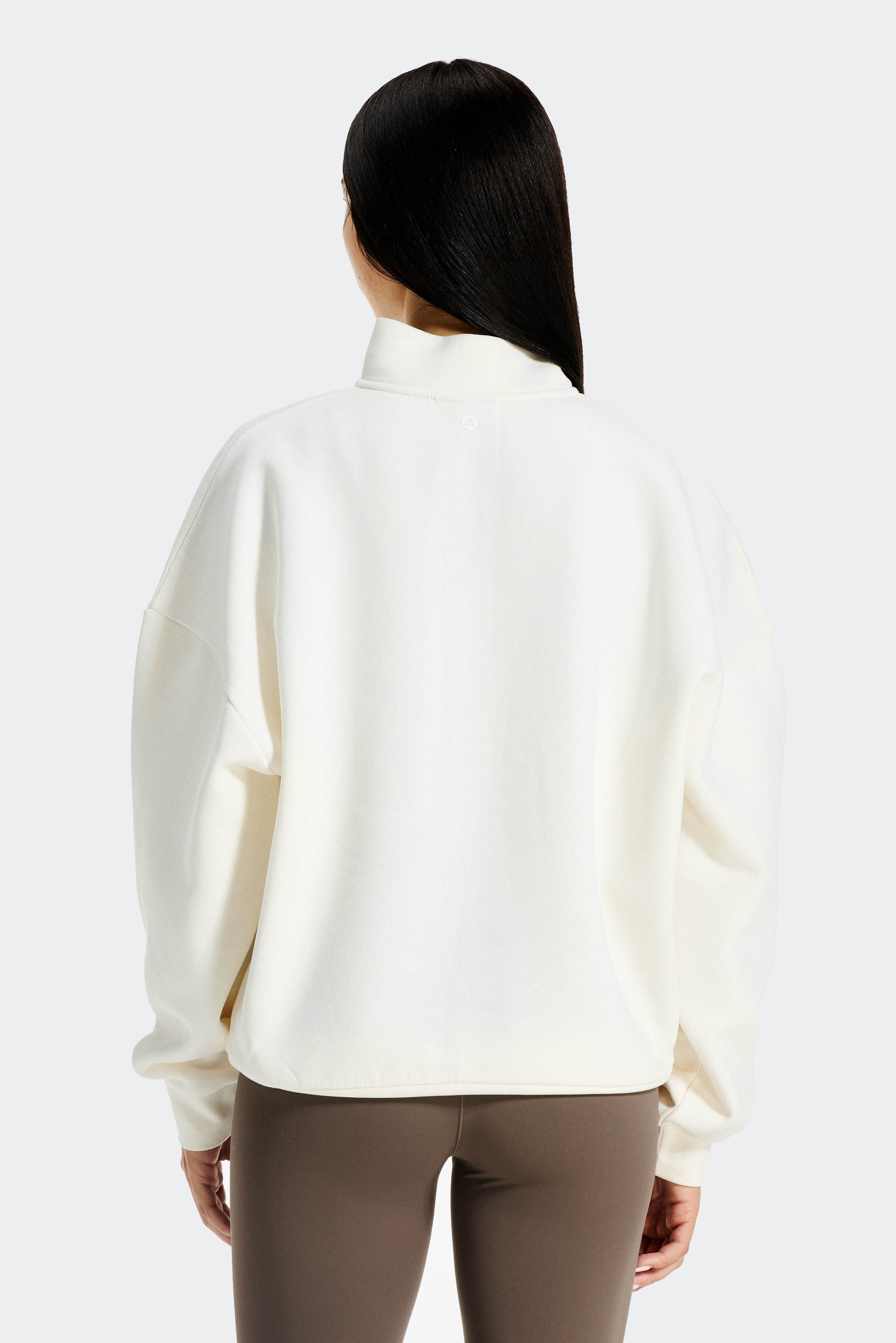 Track Graphic 1/4 Zip - Vanilla