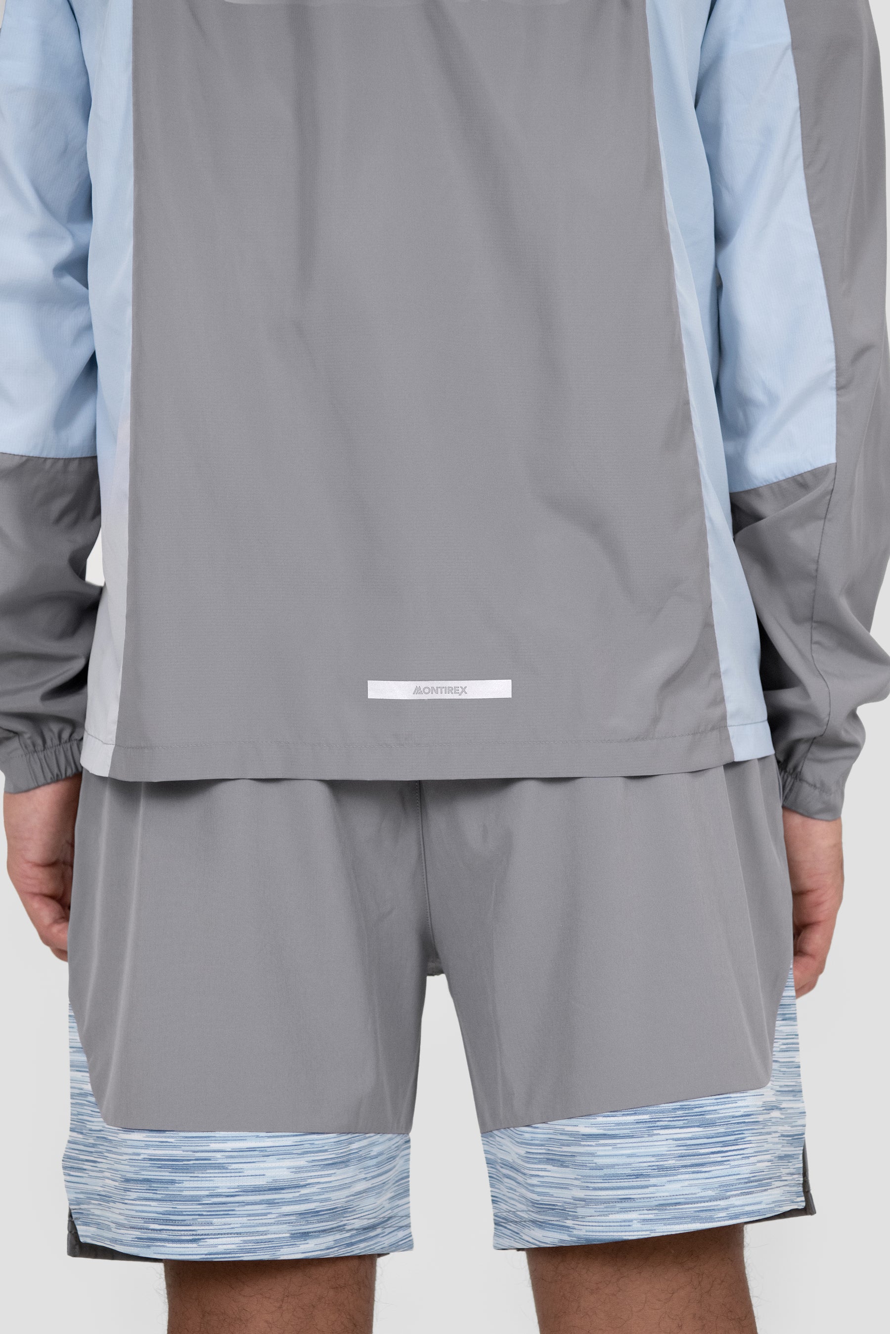 Trail Windbreaker - Grey/White/Blue