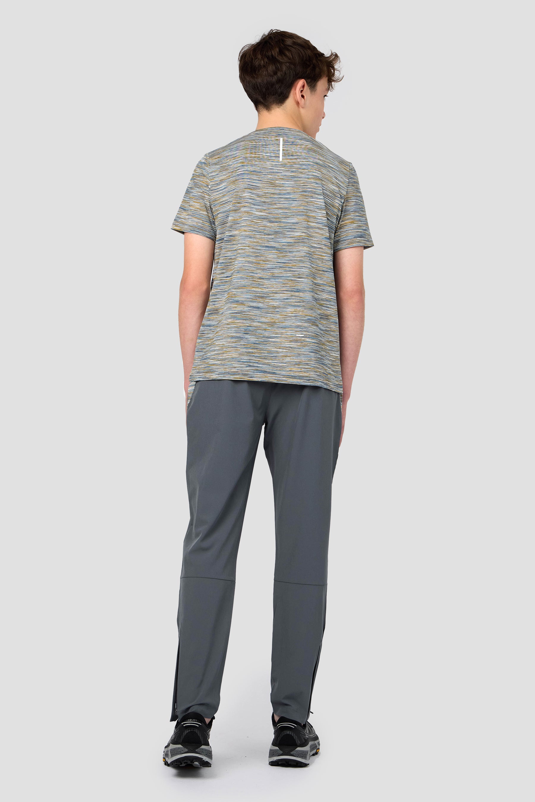 Boys Trail T-Shirt - Grey/Blue/Orange