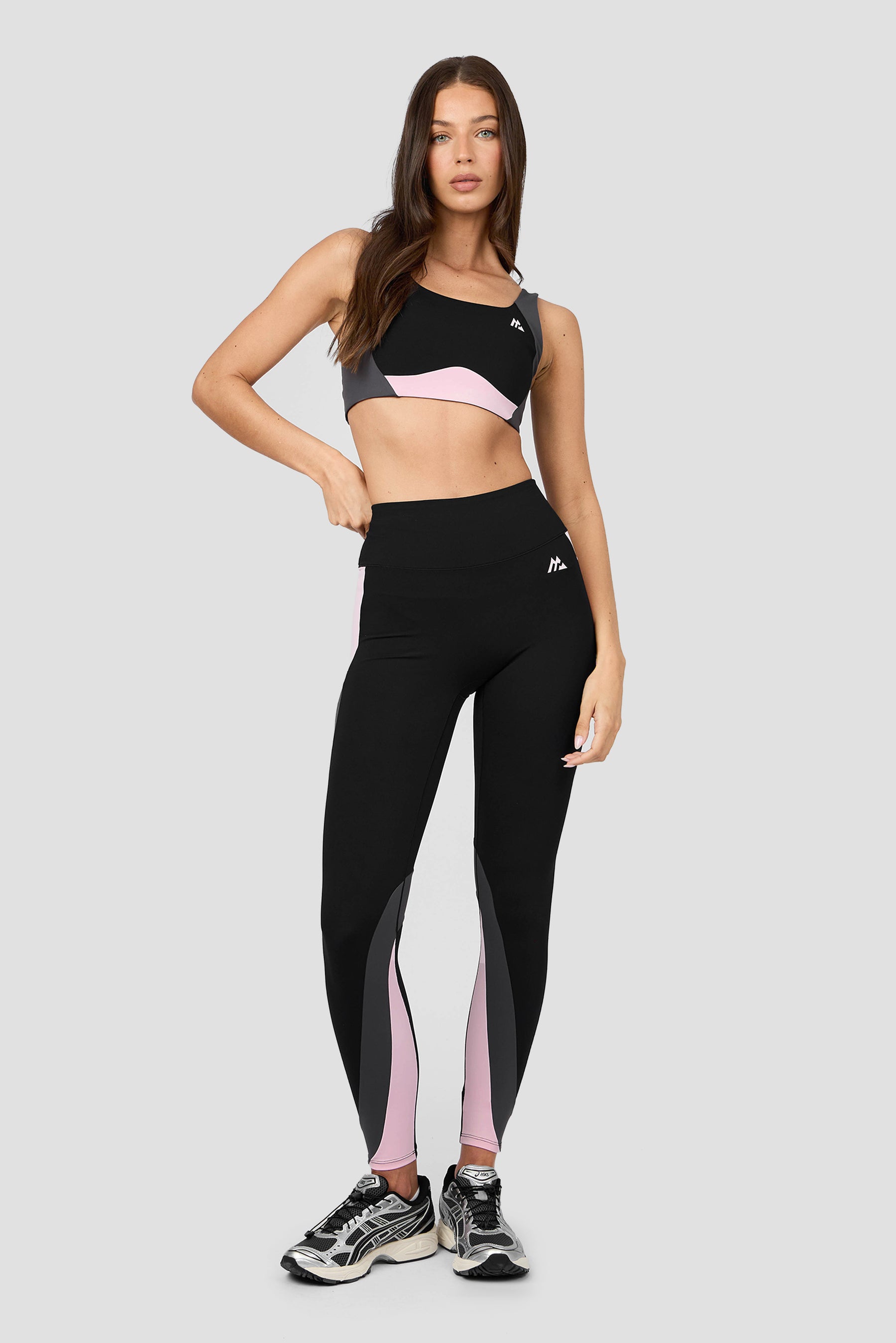 Vision Legging - Black/Asphalt/Light Pink